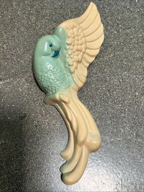 Vintage 1940s lovebird wall pocket chalkwear